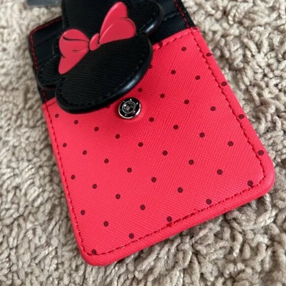Loungefly Minnie Mouse Card Holder NWT - Picture 3 of 3